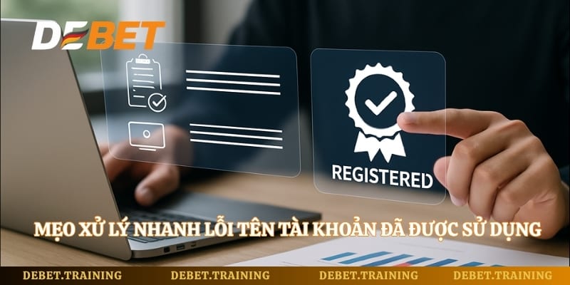 Mẹo xử lý nhanh lỗi tên tài khoản đã được sử dụng